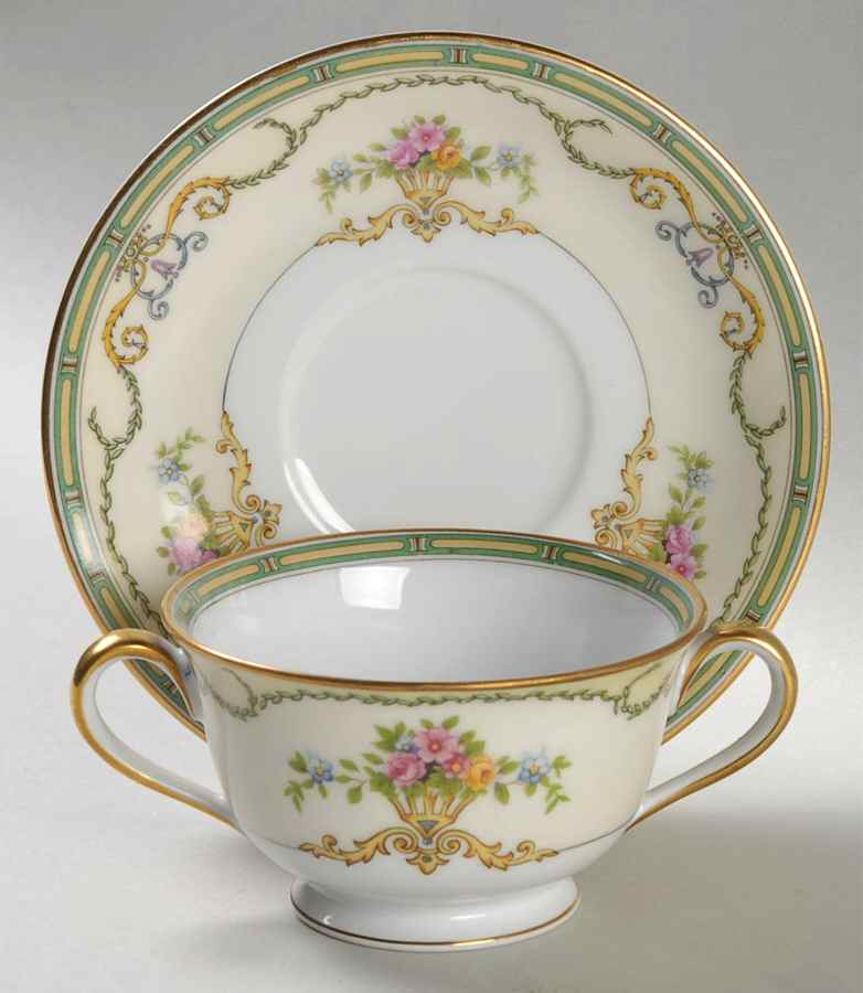 Smartnis Footed Bouillon Cup & Saucer by Noritake-1