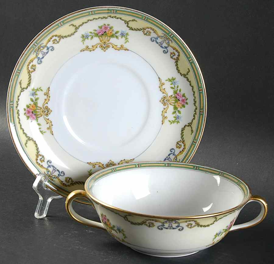 Smartnis Flat Cream Soup Bowl & Saucer Set by Noritake-1