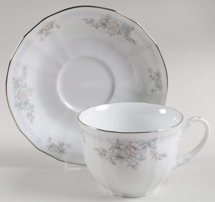 Smithfield Flat Cup & Saucer Set by Noritake-1