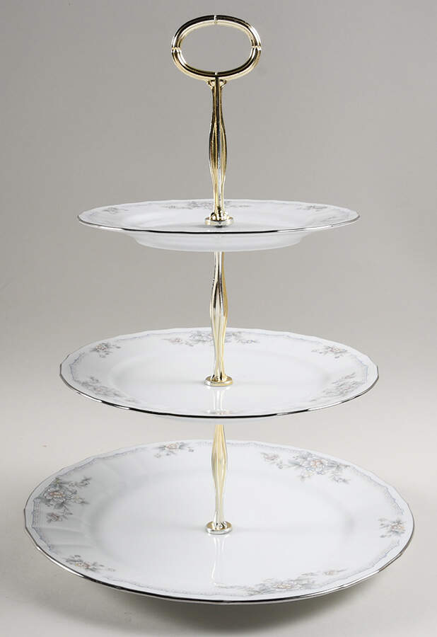 Smithfield 13 7/8"-14 1/4" 3-Tiered Serving Tray(DP,SP,BB) HC by Noritake-1