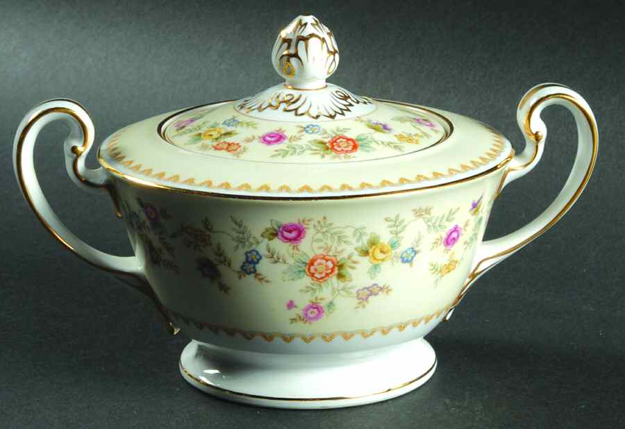 Smilax Sugar Bowl & Lid by Noritake-1
