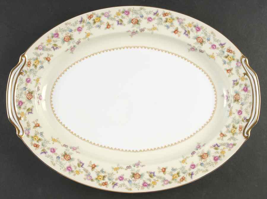 Smilax 16" Oval Serving Platter by Noritake-1
