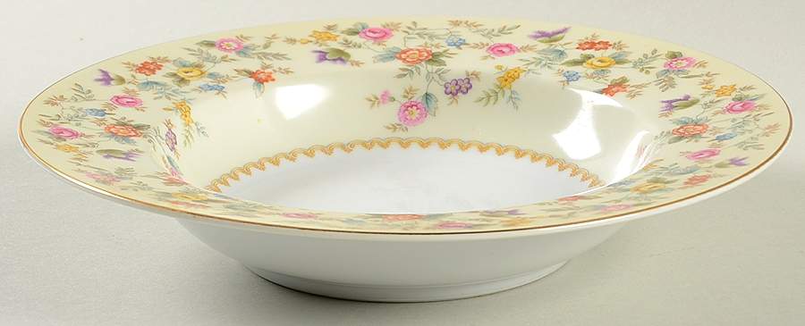 Smilax Rim Soup Bowl by Noritake-1