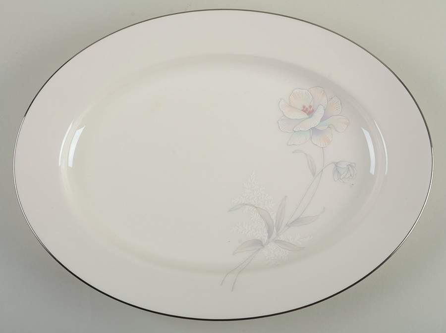 Snow Field 13" Oval Serving Platter by Noritake-1