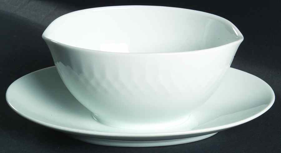Snowden Gravy Boat with Attached Underplate by Noritake-1
