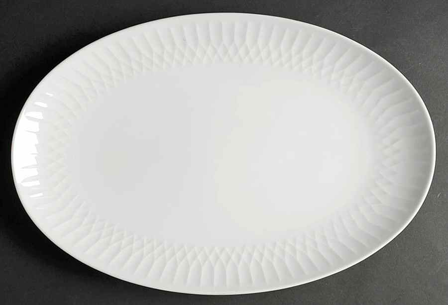 Snowden 16" Oval Serving Platter by Noritake-1