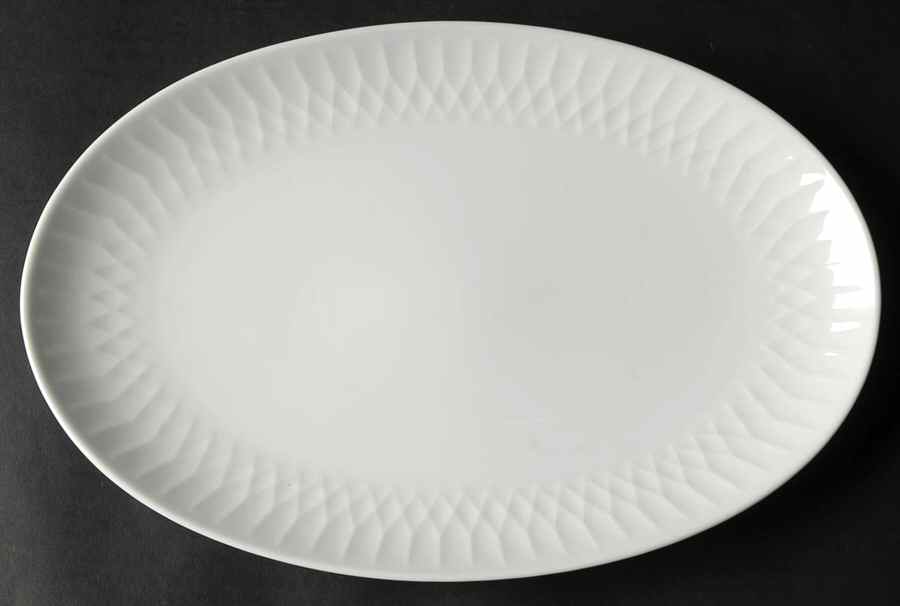 Snowden 12" Oval Serving Platter by Noritake-1