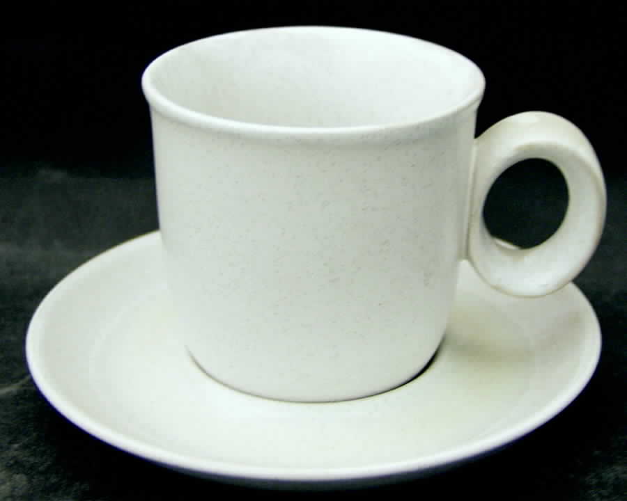 Snowflake (8523) Flat Cup & Saucer Set by Noritake-1