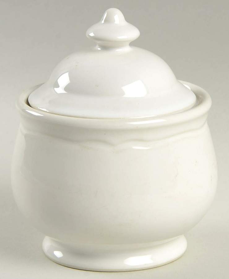 Snowcap Sugar Bowl & Lid by Noritake-1