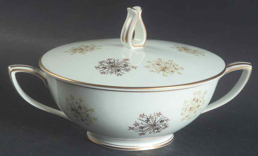 Snowflake (6908, 6934) Sugar Bowl & Lid by Noritake-1