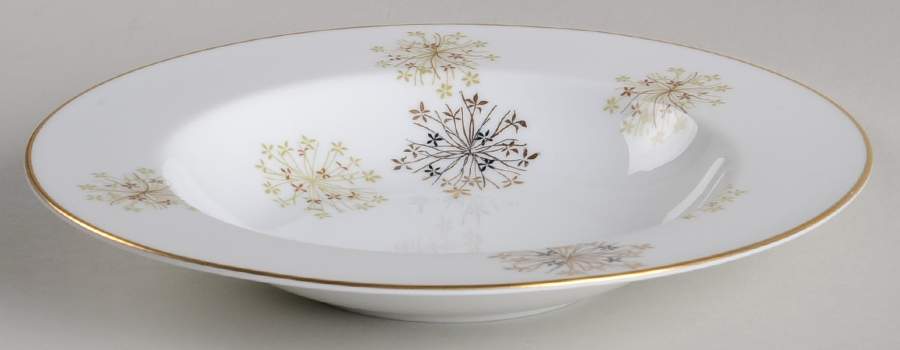 Snowflake (6908, 6934) Rim Soup Bowl by Noritake-1