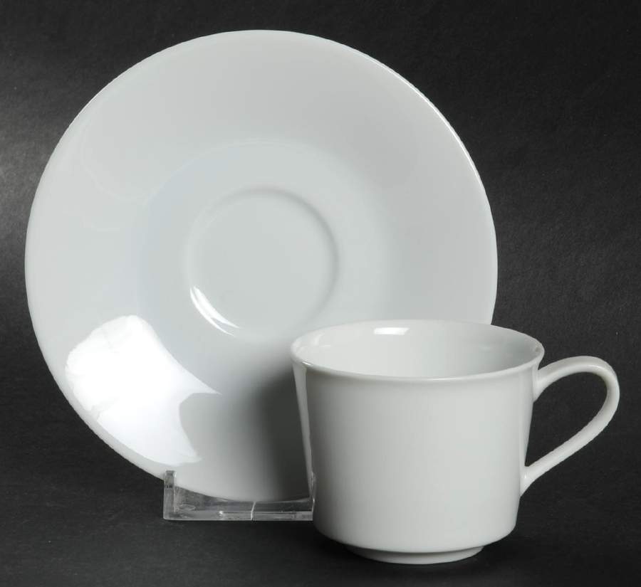 Snowville Flat Demitasse Cup & Saucer Set by Noritake-1