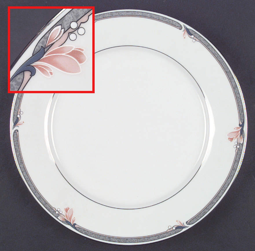Snow Petal Dinner Plate by Noritake-1