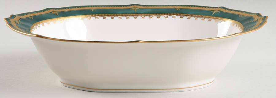 Solemn Emerald 10" Oval Vegetable Bowl by Noritake-1
