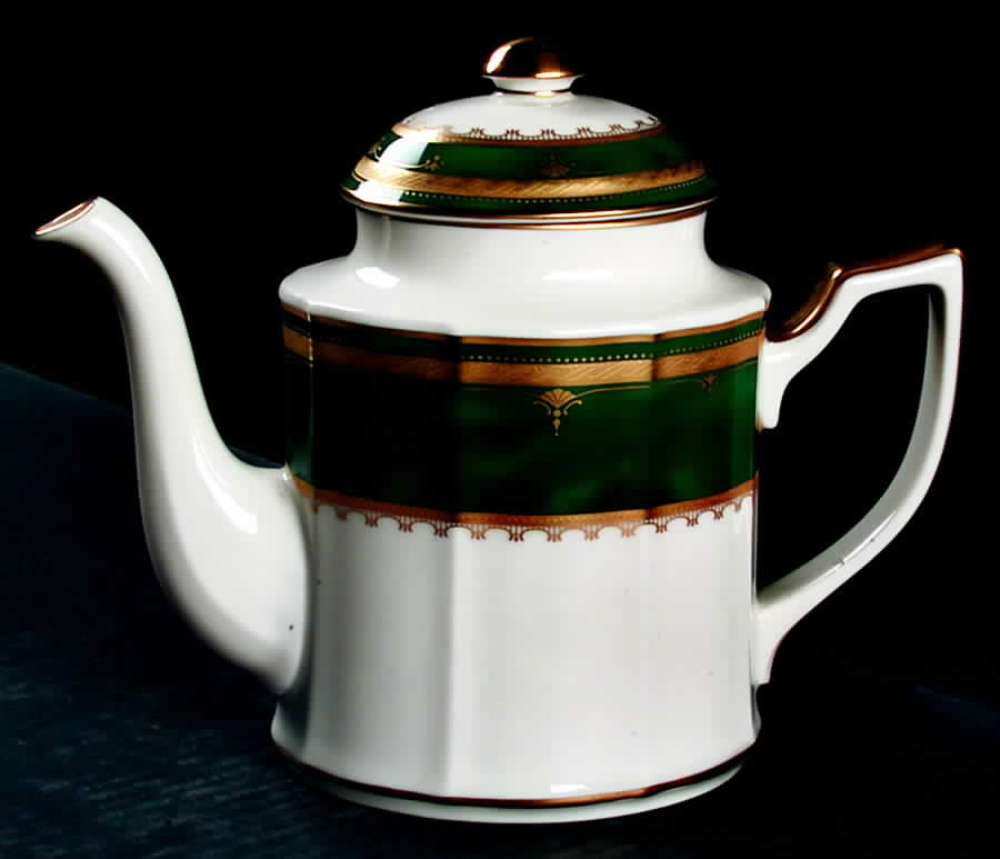Solemn Emerald Tea/Coffee Pot & Lid by Noritake-1