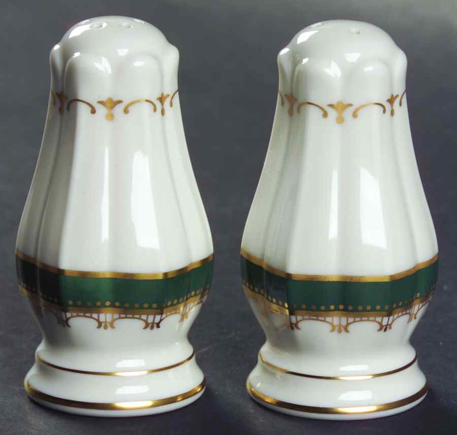 Solemn Emerald Salt & Pepper Set by Noritake-1