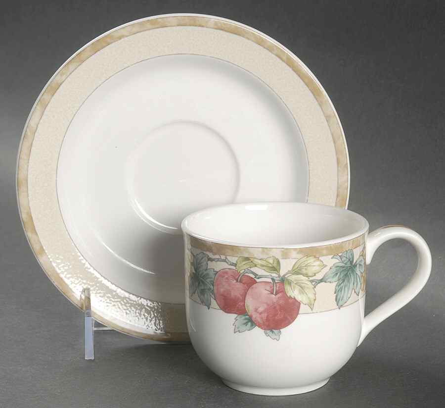 Sonoma Gardens Flat Cup & Saucer Set by Noritake-1