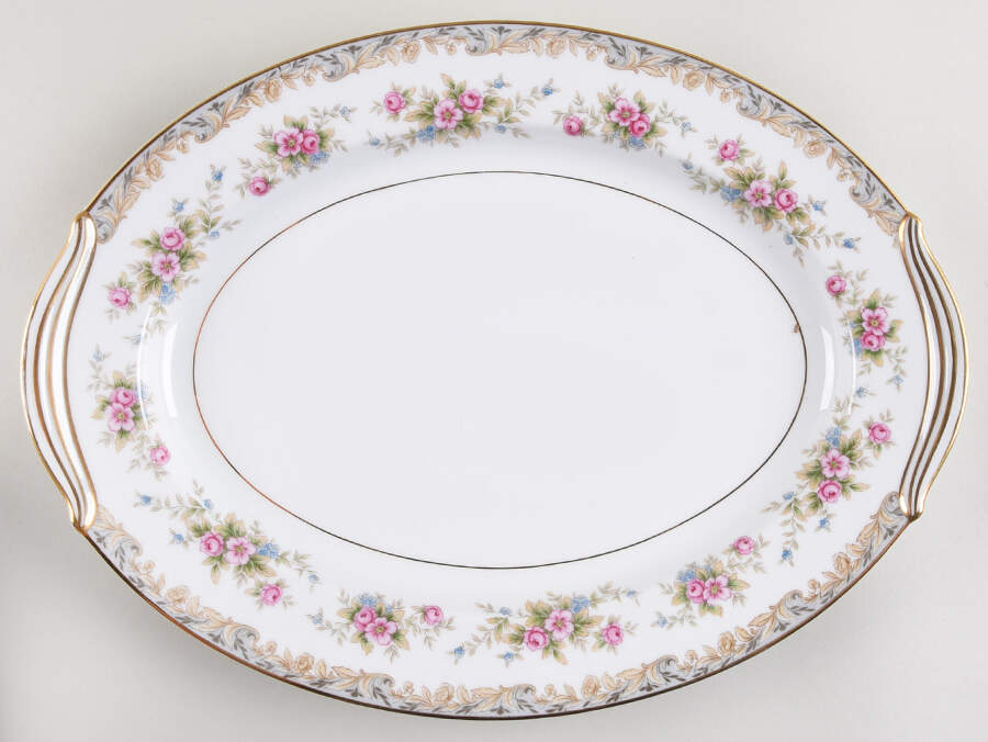Somerset 13" Oval Serving Platter by Noritake-1
