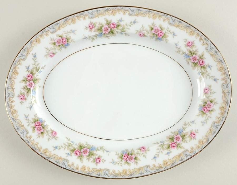 Somerset 11" Oval Serving Platter by Noritake-1