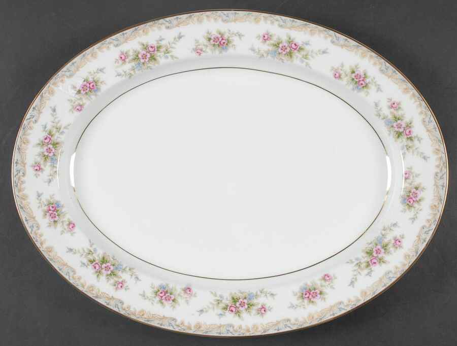 Somerset 16" Oval Serving Platter by Noritake-1