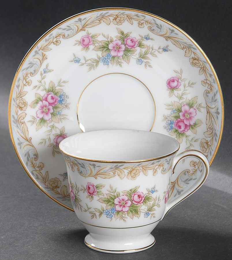Somerset Footed Demitasse Cup & Saucer Set by Noritake-1