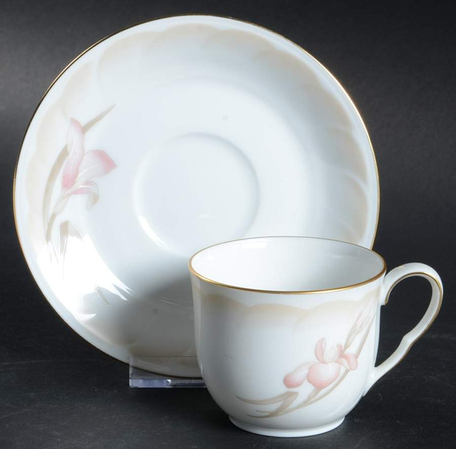 Sonata Flat Demitasse Cup & Saucer Set by Noritake-1