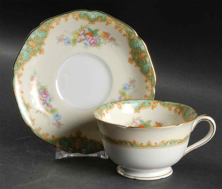 Sonata Footed Cup & Saucer Set by Noritake-1
