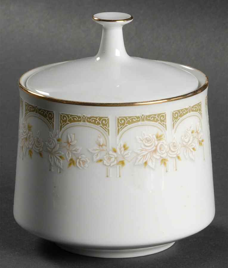 Sonia Sugar Bowl & Lid by Noritake-1