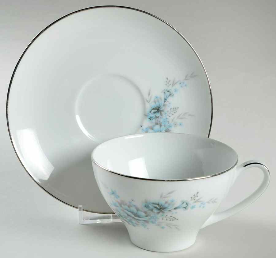 Sonnet Flat Cup & Saucer Set by Noritake-1