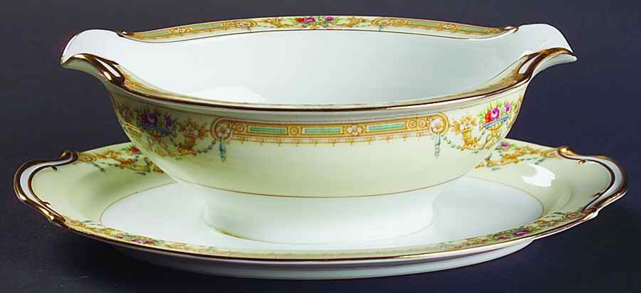 Sonora Gravy Boat with Attached Underplate by Noritake-1