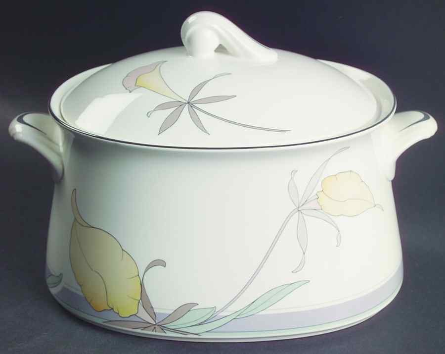 Society Orchid Oval Covered Vegetable by Noritake-1