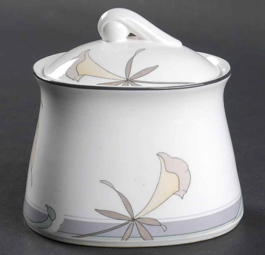 Society Orchid Sugar Bowl & Lid by Noritake-1