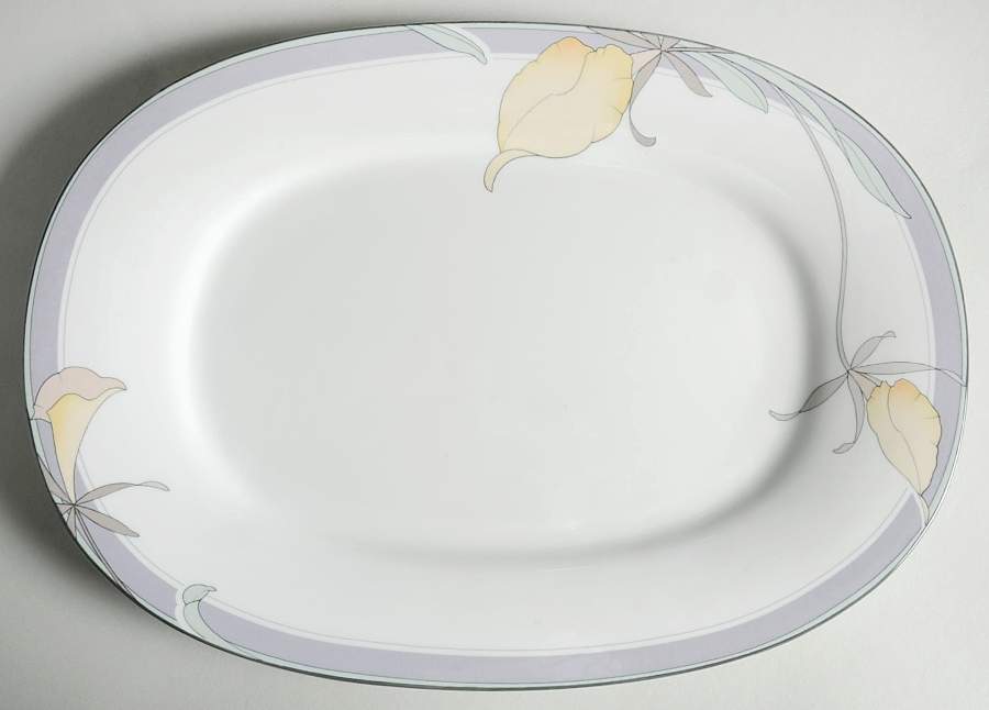 Society Orchid 14" Oval Serving Platter by Noritake-1