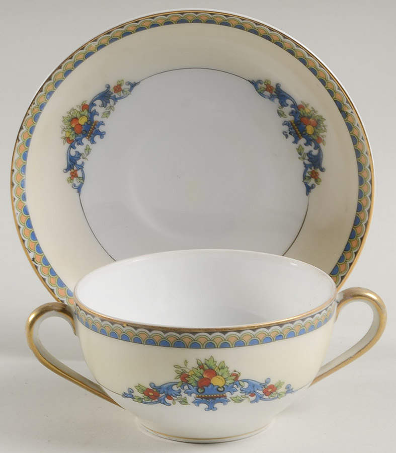 Sorrento Flat Bouillon Cup & Saucer by Noritake-1