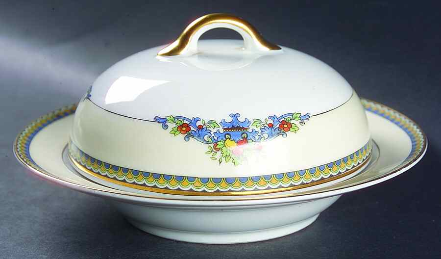 Sorrento Round Covered Butter by Noritake-1