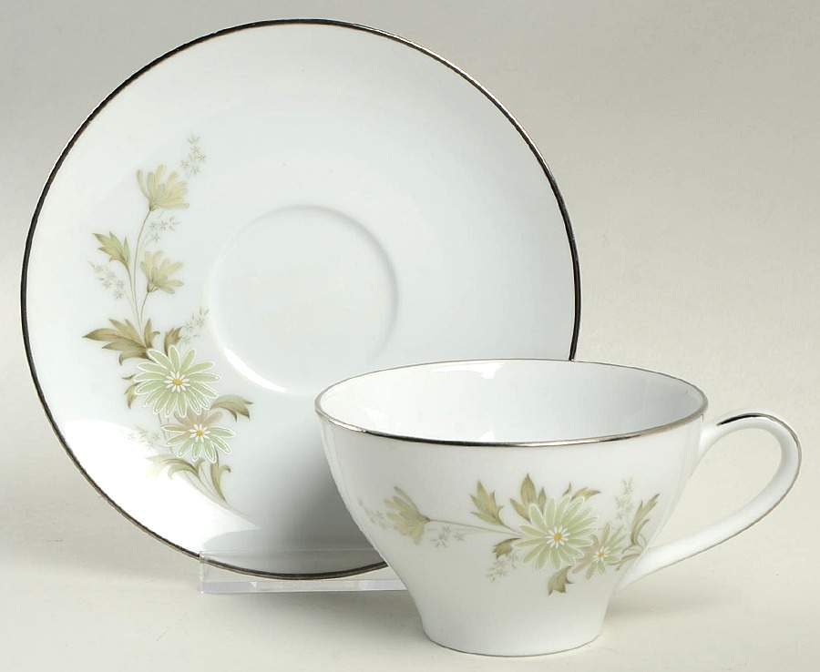 Soroya Flat Cup & Saucer Set by Noritake-1
