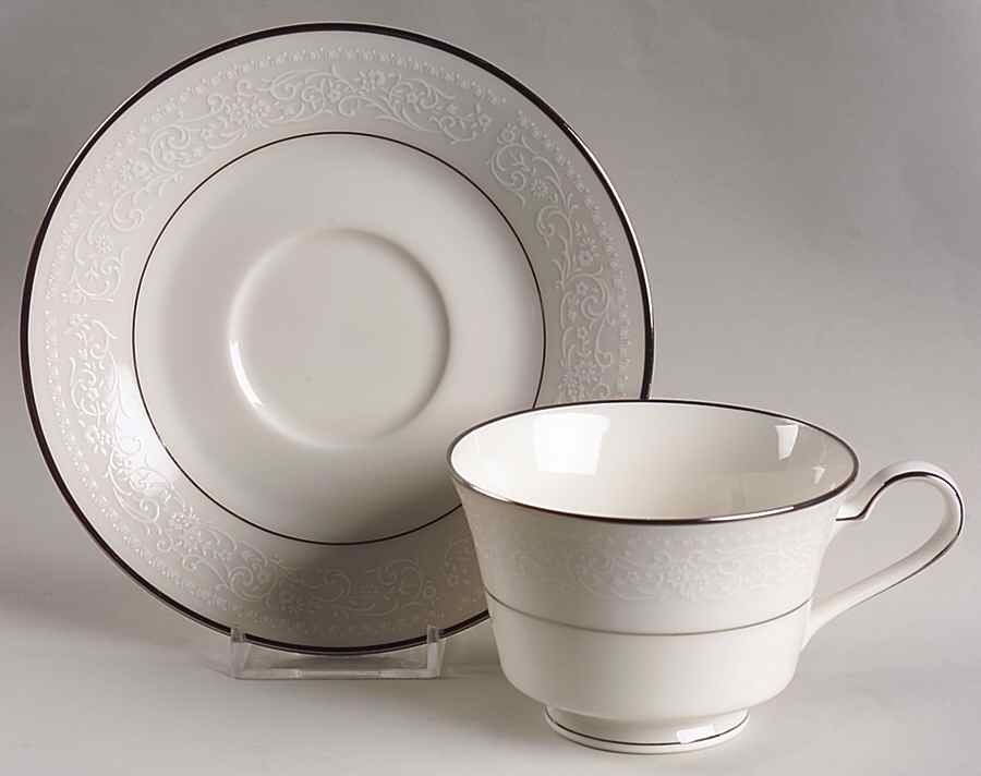 Sorrento Footed Cup & Saucer Set by Noritake-1