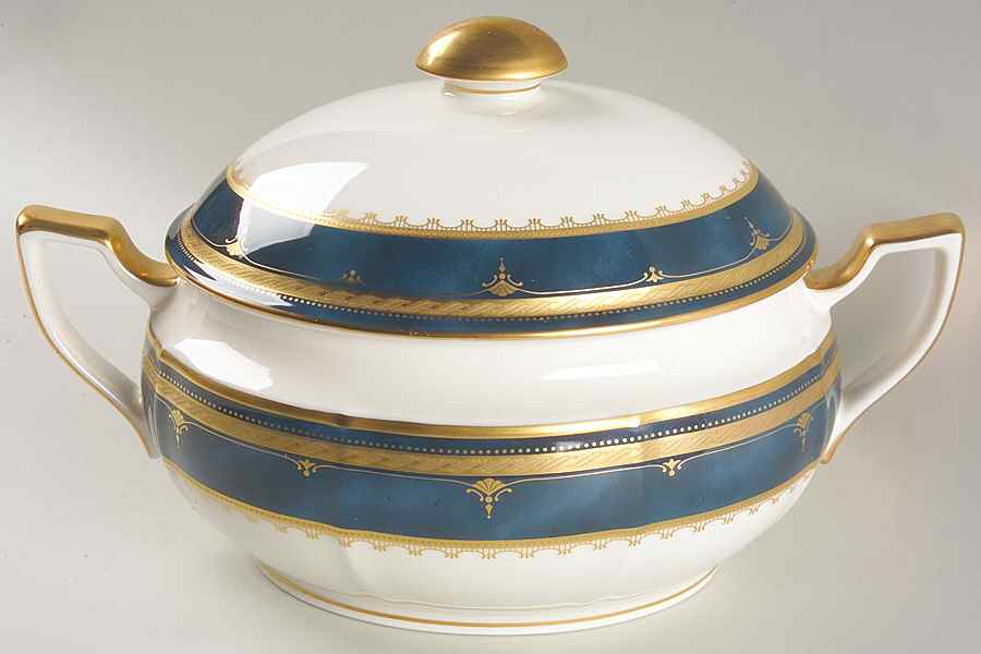 Solemn Sapphire Oval Covered Vegetable by Noritake-1