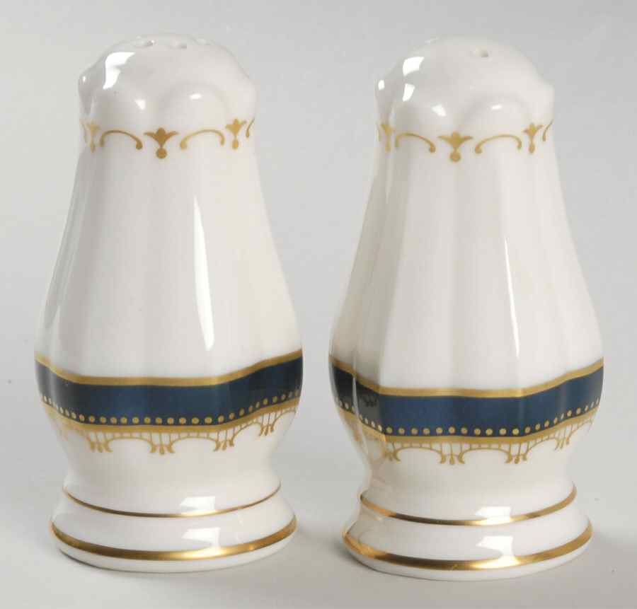 Solemn Sapphire Salt & Pepper Set by Noritake-1
