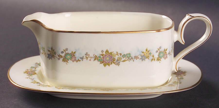 Southgate Gravy Boat & Underplate (Relish/Butter) by Noritake-1