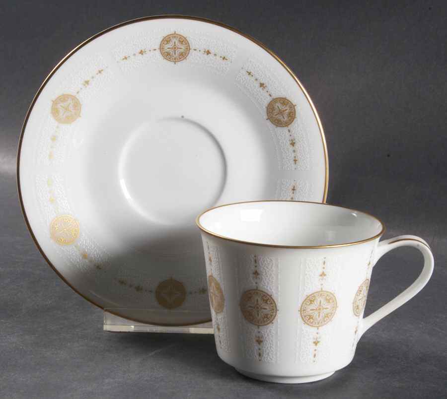Sovereign (6808) Footed Cup & Saucer Set by Noritake-1