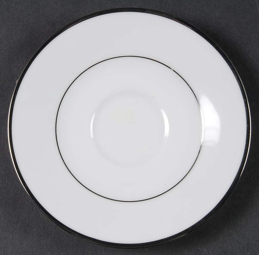 Spectrum (Platinum Rings) Saucer for Demitasse Cup by Noritake-1