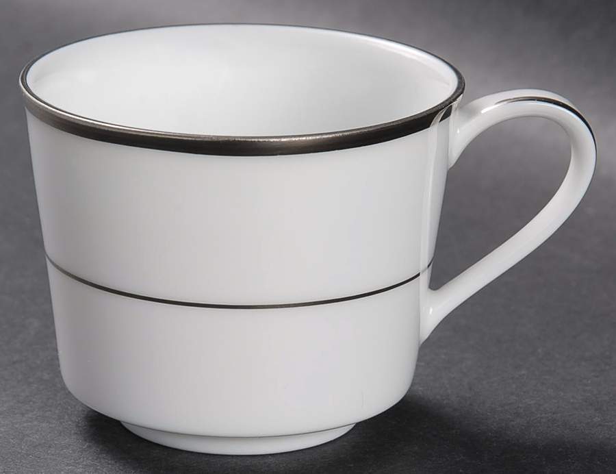Spectrum (Platinum Rings) Flat Demitasse Cup by Noritake-1