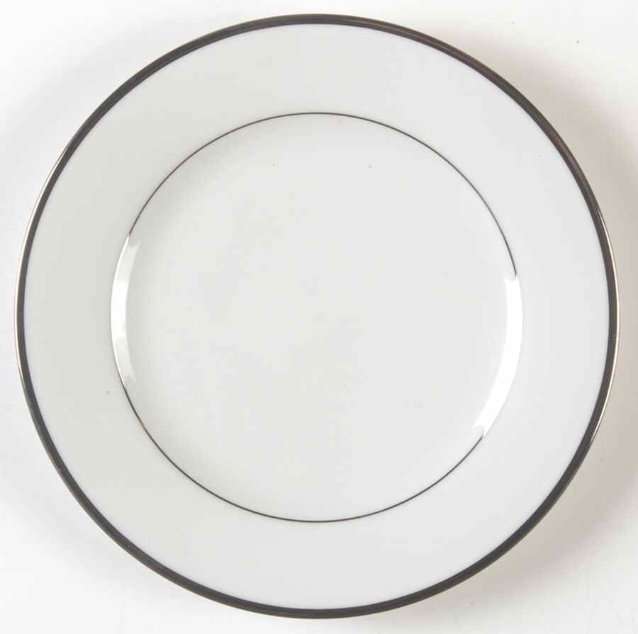 Spectrum (Platinum Rings) Bread & Butter Plate by Noritake-1