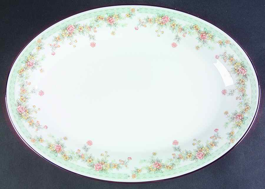 Spring Field 16" Oval Serving Platter by Noritake-1