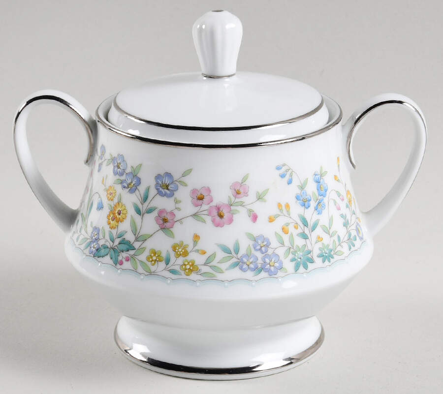 Spring Garden Sugar Bowl & Lid by Noritake-1