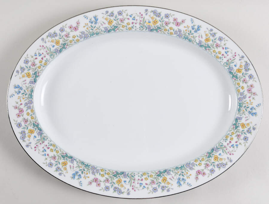 Spring Garden 16" Oval Serving Platter by Noritake-1