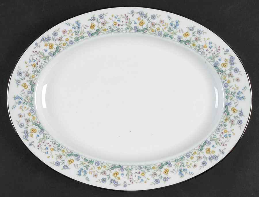 Spring Garden 11" Oval Serving Platter by Noritake-1