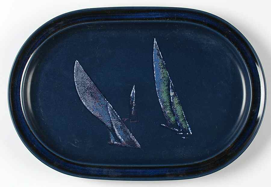 Spinnaker 14" Oval Serving Platter by Noritake-1