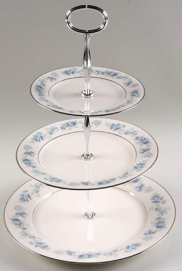 Splendor 13 7/8"-14 1/4" 3-Tiered Serving Tray(DP,SP,BB) HC by Noritake-1